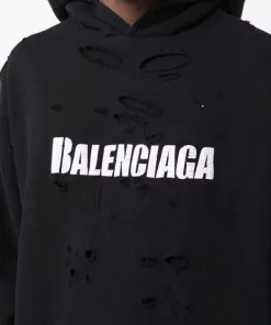 ( Nouvelle Collection ) Balenciaga Hoodie Imprimé à Effet Usé 1093 BLACK/BLACK/WHITE 13 ( Nouvelle Collection ) Balenciaga Hoodie Imprimé à Effet Usé 1093 BLACK/BLACK/WHITE -Vente magasin Balenciaga 17299209 36349911 600