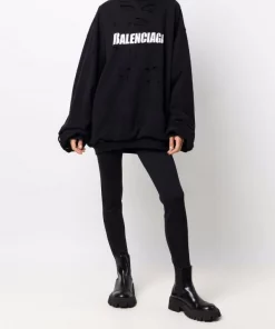 ( Nouvelle Collection ) Balenciaga Hoodie Imprimé à Effet Usé 1093 BLACK/BLACK/WHITE 10 ( Nouvelle Collection ) Balenciaga Hoodie Imprimé à Effet Usé 1093 BLACK/BLACK/WHITE -Vente magasin Balenciaga 17299209 36349913 600