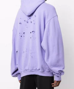 ( Nouvelle Collection ) Balenciaga Hoodie Imprimé à Effet Usé Femme -Vente magasin Balenciaga 17299210 36768157 600