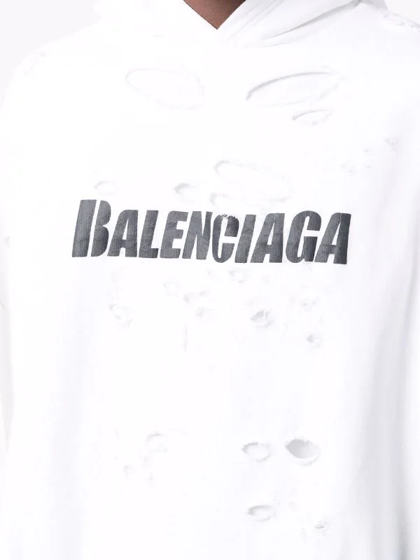 ( Nouvelle Collection ) Balenciaga Hoodie à Logo 9040 WHITE/BLACK 8 ( Nouvelle Collection ) Balenciaga Hoodie à Logo 9040 WHITE/BLACK – Image 6