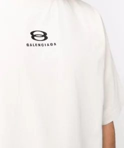 ( Positively Conscious ) Balenciaga T-shirt Oversize à Logo Imprimé Homme -Vente magasin Balenciaga 17334536 36690698 600
