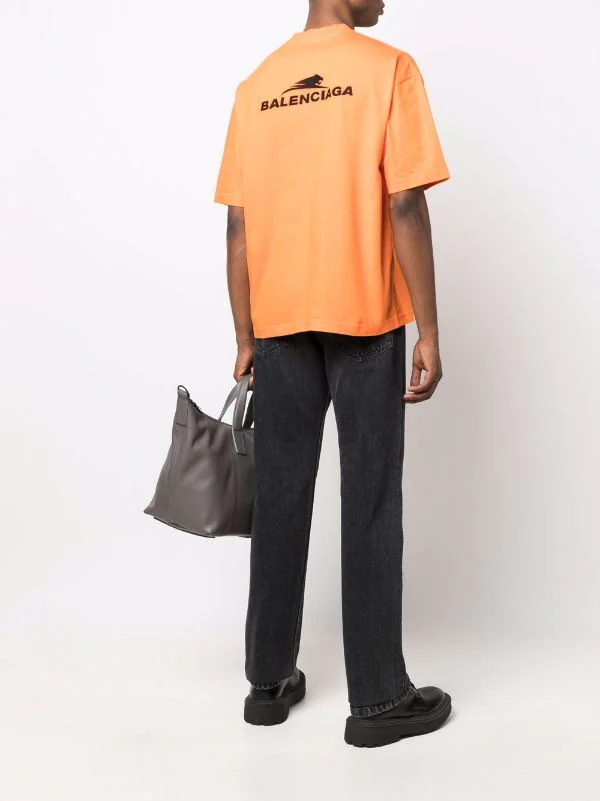 ( Positively Conscious ) Balenciaga 7702 ORANGE/BLACK T-shirt Year Of The Tiger Oversize Homme 4 ( Positively Conscious ) Balenciaga 7702 ORANGE/BLACK T-shirt Year Of The Tiger Oversize Homme – Image 2