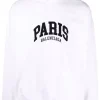 ( Positively Conscious ) Balenciaga 9040 WHITE/BLACK Hoodie Paris à Logo Brodé Homme