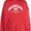 ( Positively Conscious ) Balenciaga Hoodie à Logo Imprimé 6441 CARDI RED/ORNGE/WHTE -Vente magasin Balenciaga 17334548 37084683 600