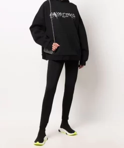 ( Positively Conscious ) Balenciaga 1069 BLACK/BLACK Hoodie Slime En Polaire à Logo Imprimé Homme 10 ( Positively Conscious ) Balenciaga 1069 BLACK/BLACK Hoodie Slime En Polaire à Logo Imprimé Homme -Vente magasin Balenciaga 17334556 36912841 600