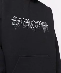 ( Positively Conscious ) Balenciaga 1069 BLACK/BLACK Hoodie Slime En Polaire à Logo Imprimé Homme 13 ( Positively Conscious ) Balenciaga 1069 BLACK/BLACK Hoodie Slime En Polaire à Logo Imprimé Homme -Vente magasin Balenciaga 17334556 36914422 600
