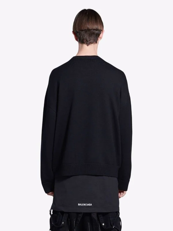 ( Positively Conscious ) Balenciaga Pull à Logo Imprimé 1000 BLACK 6 ( Positively Conscious ) Balenciaga Pull à Logo Imprimé 1000 BLACK – Image 4