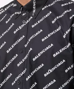 ( Positively Conscious ) Balenciaga Chemise Year Of The Tiger Typo 1070 BLACK/WHITE -Vente magasin Balenciaga 17334580 38143173 600