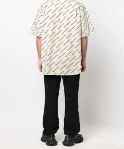 ( Positively Conscious ) Balenciaga Chemise à Logo Imprimé Homme -Vente magasin Balenciaga 17334583 37706973 600