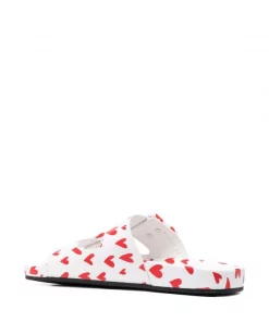 ( Positively Conscious ) Balenciaga Sandales Mallorca à Motif Cœurs 9063 WHITE/RED -Vente magasin Balenciaga 17334613 37399050 600