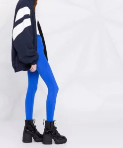 ( Positively Conscious ) Balenciaga 4066 ELECTRIC BLUE Legging à Taille Haute Femme -Vente magasin Balenciaga 17334620 36721325 600