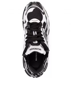 ( Positively Conscious ) Balenciaga Baskets Runner Bicolores 9010 WHITE/BLACK -Vente magasin Balenciaga 17334623 37524474 600
