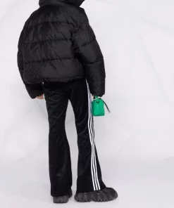 ( Positively Conscious ) Balenciaga 1000 BLACK Doudoune à Logo All-over Femme -Vente magasin Balenciaga 17334629 36828591 600