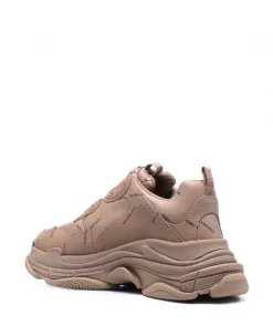( Positively Conscious ) Balenciaga 9911 DARK BEIGE Baskets Triple S à Lacets Homme -Vente magasin Balenciaga 17334636 36896456 600