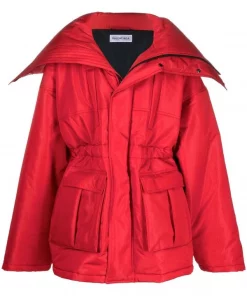 ( Positively Conscious ) Balenciaga Veste à Col Oversize 6400 -RED
