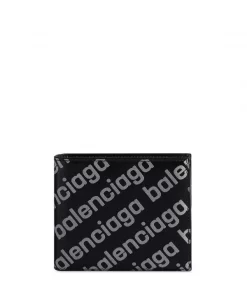 ( Positively Conscious ) Balenciaga Portefeuille Cash Pliant 1090 BLACK REFLECT PR