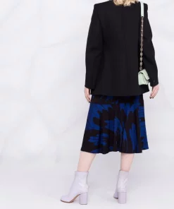 ( Positively Conscious ) Balenciaga Manteau Hourglass à Revers Contrastants 1000 -Black -Vente magasin Balenciaga 17334668 36442690 600