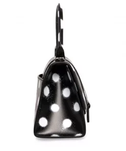 ( Positively Conscious ) Balenciaga 1097 BLACK WHITE Petit Sac à Main Hourlgass Femme -Vente magasin Balenciaga 17334724 36212310 600