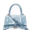 ( Positively Conscious ) Balenciaga 9064 DENIM BLUE Petit Sac à Main Hourlgass Femme