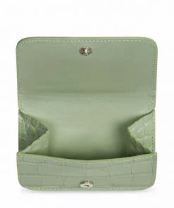 ( Positively Conscious ) Balenciaga Mini Portefeuille Cash à Effet Peau De Crocodile 3960 LIGHT GREEN/L BLACK -Vente magasin Balenciaga 17334728 36059682 600