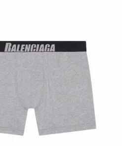 ( Positively Conscious ) Balenciaga Boxer à Taille à Logo 1300 HEATHER GREY -Vente magasin Balenciaga 17335835 36064703 600
