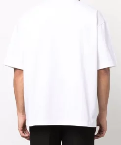 ( Positively Conscious ) Balenciaga T-shirt à Logo Imprimé Paris 9040 WHITE/BLACK -Vente magasin Balenciaga 17335850 37571644 600