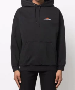 ( Positively Conscious ) Balenciaga Hoodie Year Of The Tiger à Logo Brodé 1070 BLACK/WHITE -Vente magasin Balenciaga 17335865 37701922 600