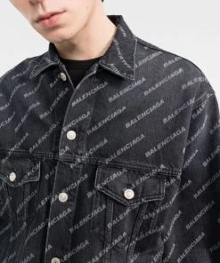 ( Positively Conscious ) Balenciaga Veste En Jean à Logo Imprimé 0105 WASHED BLACK W -Vente magasin Balenciaga 17335877 9bc917e1 ae07 44f7 94c5 9e71c039a4fa 600