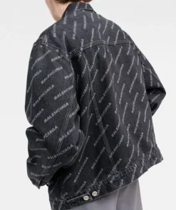 ( Positively Conscious ) Balenciaga Veste En Jean à Logo Imprimé 0105 WASHED BLACK W -Vente magasin Balenciaga 17335877 e59c7065 5d0f 497b bac7 603e1bb12e96 600