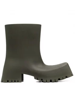 ( Positively Conscious ) Balenciaga 3300 KAKI Bottines à Talon épais Homme