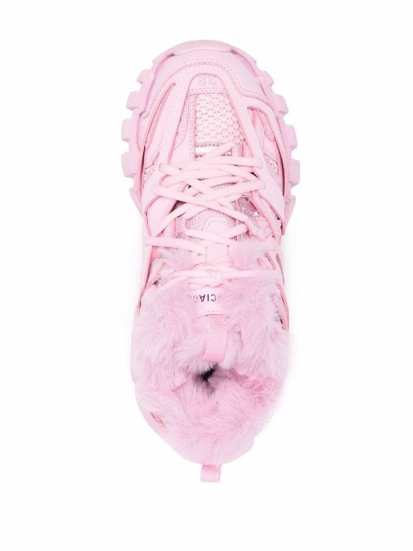 ( Positively Conscious ) Balenciaga Baskets Track En Fourrure Artificielle 5000 PINK/PINK FUR 6 ( Positively Conscious ) Balenciaga Baskets Track En Fourrure Artificielle 5000 PINK/PINK FUR – Image 4