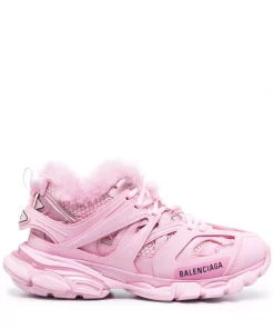 ( Positively Conscious ) Balenciaga Baskets Track En Fourrure Artificielle 5000 PINK/PINK FUR