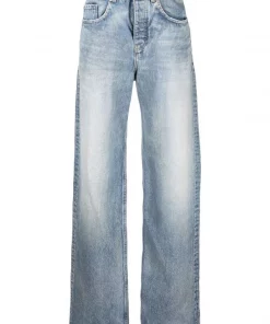 ( Positively Conscious ) Balenciaga 4012 PALE BLUE Jean New à Coupe Droite Femme