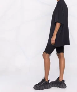 ( Positively Conscious ) Balenciaga 3967 MARINE BLUE//WHITE T-shirt No Comment Oversize Femme -Vente magasin Balenciaga 17335926 37573299 600