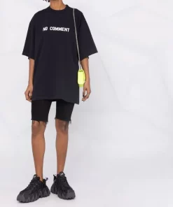 ( Positively Conscious ) Balenciaga 3967 MARINE BLUE//WHITE T-shirt No Comment Oversize Femme -Vente magasin Balenciaga 17335926 37573306 600