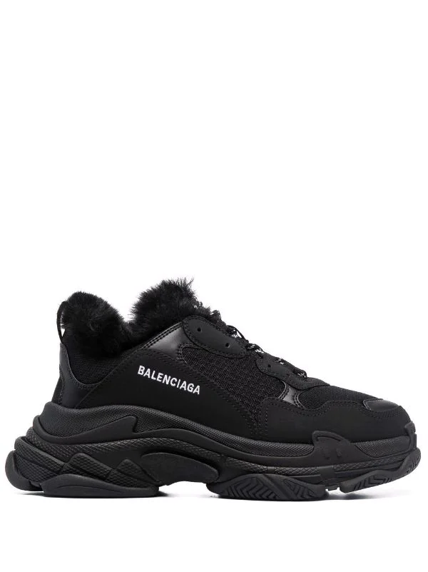 ( Positively Conscious ) Balenciaga Baskets à Bordures En Fourrure Artificielle 1000 BLACK/BLACK FUR 3 ( Positively Conscious ) Balenciaga Baskets à Bordures En Fourrure Artificielle 1000 BLACK/BLACK FUR