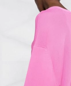 ( Positively Conscious ) Balenciaga 5630 PINK Pull En Maille Nervurée à Col V Femme -Vente magasin Balenciaga 17335946 5b2ada44 c9ce 43f4 acae 1d5a3927e1e7 600