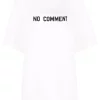 ( Positively Conscious ) Balenciaga T-shirt No Comment Oversize 0330 -OFF WHITE/BLACK W