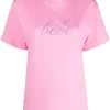 ( Positively Conscious ) Balenciaga 0563 PINK W T-shirt Bébé à Manches Courtes Femme