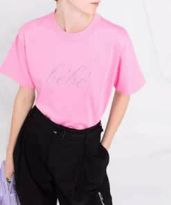 ( Positively Conscious ) Balenciaga 0563 PINK W T-shirt Bébé à Manches Courtes Femme -Vente magasin Balenciaga 17335958 36723027 600