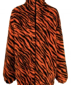 ( Positively Conscious ) Balenciaga Veste Année Du Tigre à Fermeture Zippée Femme