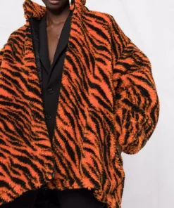 ( Positively Conscious ) Balenciaga Veste Année Du Tigre à Fermeture Zippée Femme -Vente magasin Balenciaga 17335960 37650096 600