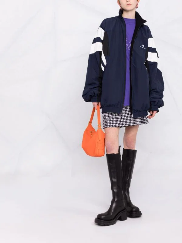 ( Positively Conscious ) Balenciaga Veste Zippée à Design Réversible 4063 INK 4 ( Positively Conscious ) Balenciaga Veste Zippée à Design Réversible 4063 INK – Image 2