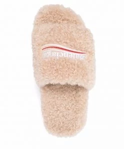 ( Positively Conscious ) Balenciaga 9796 BEIGE/ WHITE/ RED Claquettes à Logo Brodé Homme 9 ( Positively Conscious ) Balenciaga 9796 BEIGE/ WHITE/ RED Claquettes à Logo Brodé Homme -Vente magasin Balenciaga 17335993 37057506 600