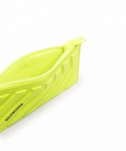 ( Positively Conscious ) Balenciaga 7206 -FLUO YELLOW Porte-cartes Car Homme -Vente magasin Balenciaga 17336621 37098974 600