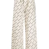( Positively Conscious ) Balenciaga 2599 SAND/BLACK Pantalon De Pyjama à Logo Imprimé Homme