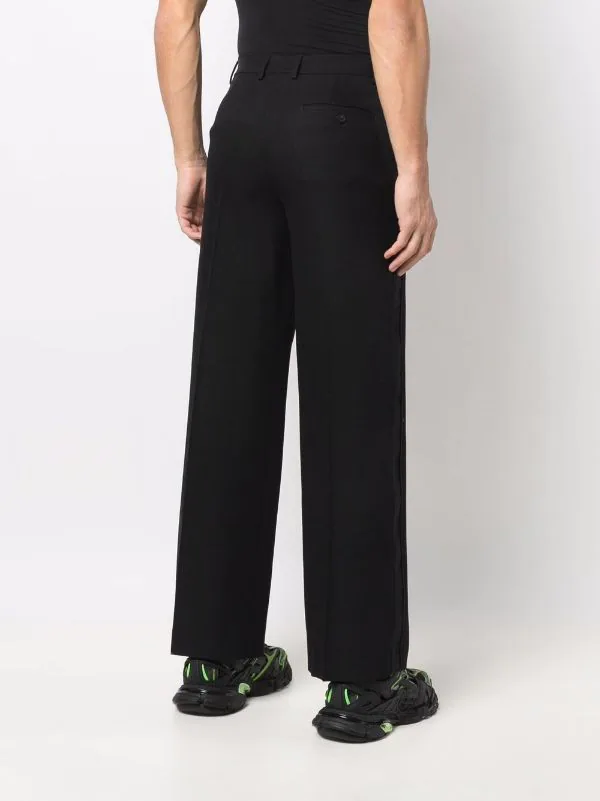 ( Positively Conscious ) Balenciaga 0100 BLACK W Pantalon Ample à Plis Marqués Homme 6 ( Positively Conscious ) Balenciaga 0100 BLACK W Pantalon Ample à Plis Marqués Homme – Image 4