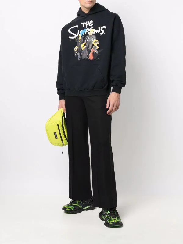 ( Positively Conscious ) Balenciaga 0100 BLACK W Pantalon Ample à Plis Marqués Homme 4 ( Positively Conscious ) Balenciaga 0100 BLACK W Pantalon Ample à Plis Marqués Homme – Image 2