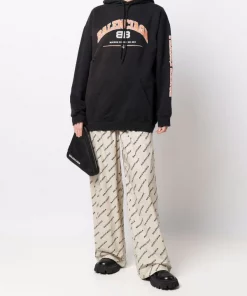 ( Positively Conscious ) Balenciaga Hoodie à Logo Imprimé Homme -Vente magasin Balenciaga 17336635 37089058 600