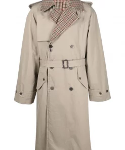 ( Positively Conscious ) Balenciaga 9378 -BEIGE/BROWN Trench Réversible Homme